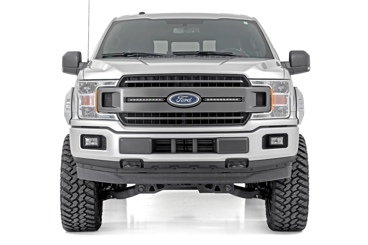 Ford F-150 Fender Flares - Rough Country - SF1 - UX Ingot Silver Metallic - '15-'17